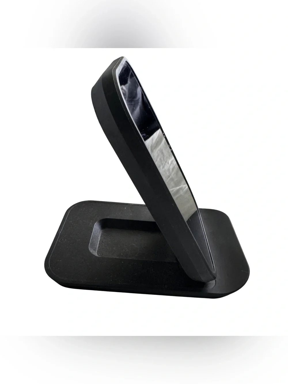 Mophie Black Wireless Charging Stand + Adapter | Qi 10W Foldable Phone Cradle